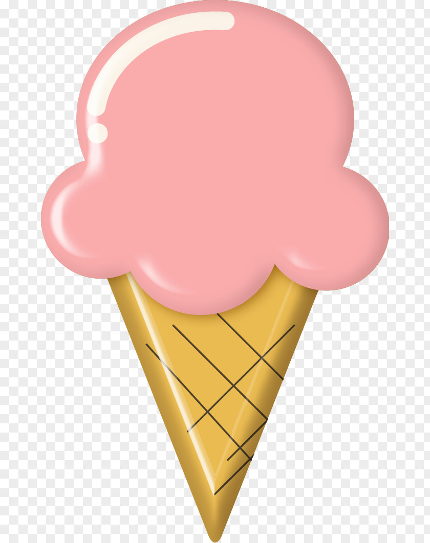 Hand-drawn Elements Of Ice Cream Neapolitan Cone Cartoon PNG
