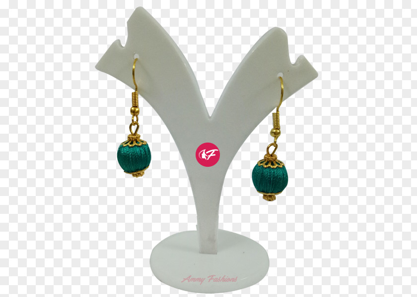 Jewellery Turquoise Silk Thread Yarn Earring PNG