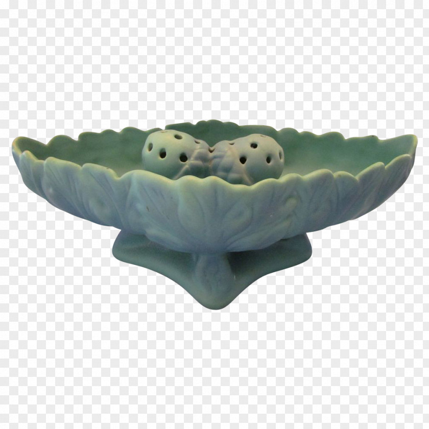 Vase Van Briggle Pottery Ceramic Flower Frog PNG