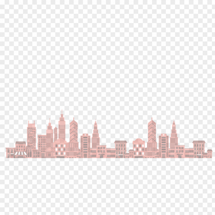 Vector Red City Building Tall Animation Architecture Cartoon PNG