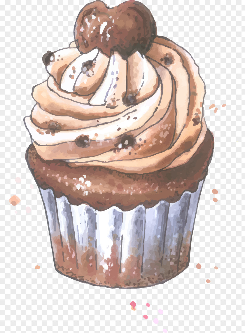 Chocolate Cake Cupcake Fruitcake Muffin Buttercream PNG