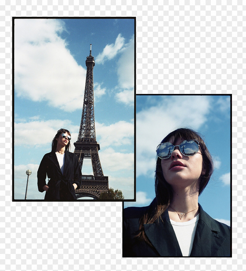 Eiffel Tower Travel Vacation Collage PNG