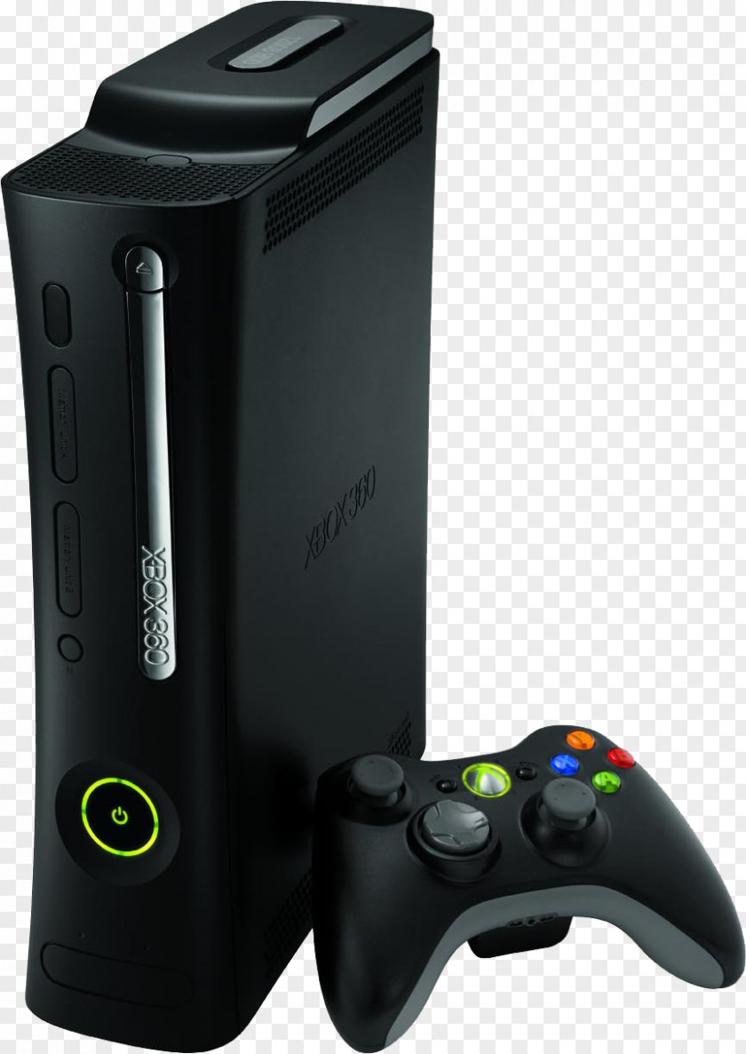 Xbox 360 Black Video Game Consoles One PNG