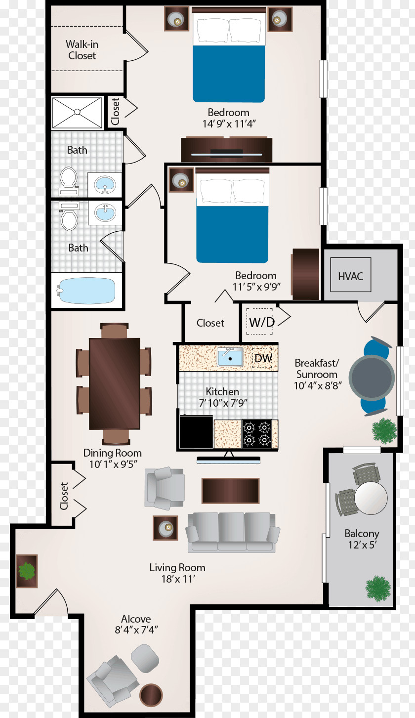 Apartment Country Place Apartments House Renting Floor Plan PNG