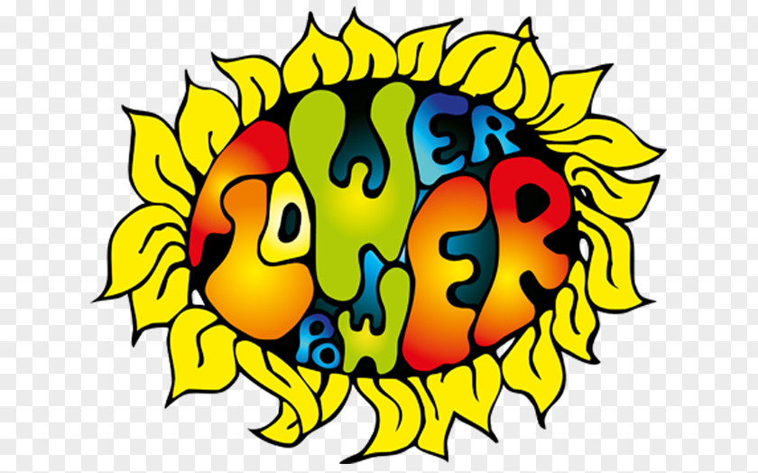 Concert Hall 1960s Flower Power Hippie Clip Art PNG