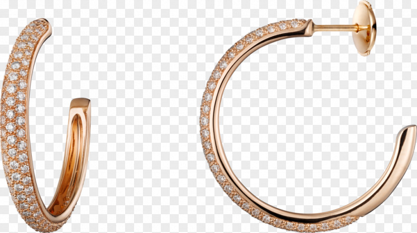 Diamond Earring Cartier Gold Jewellery PNG