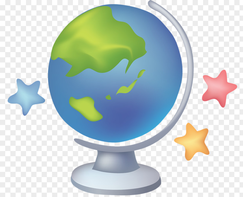 Globes And Stars Globe Drawing Animation Presentation PNG
