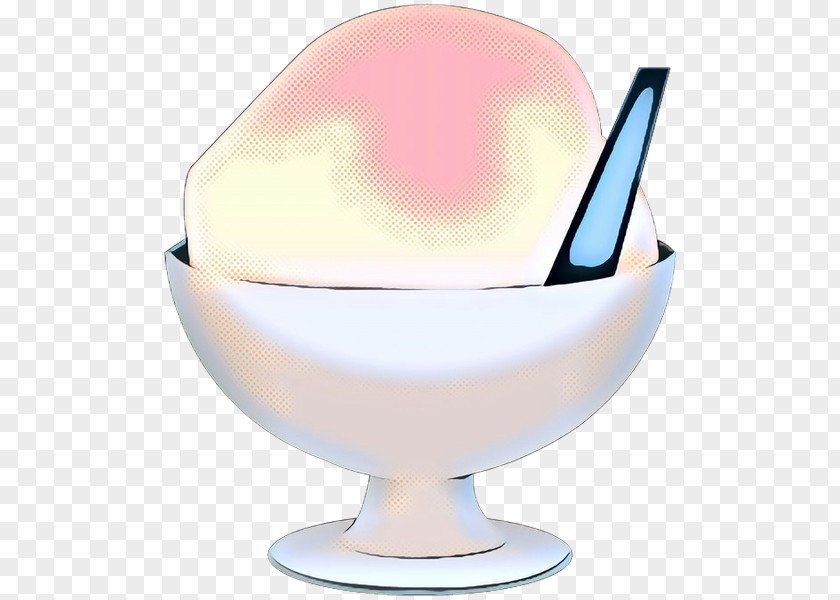 Ice Cream Glass Pop Art Retro Vintage PNG