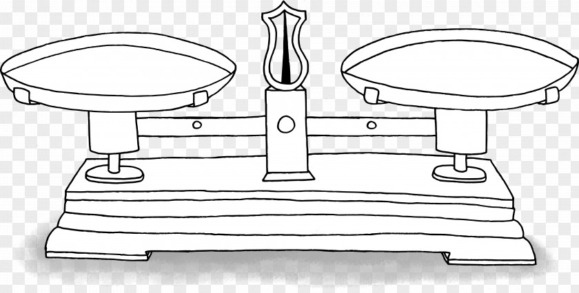 Roberval Balance Measuring Scales Drawing Line Art PNG