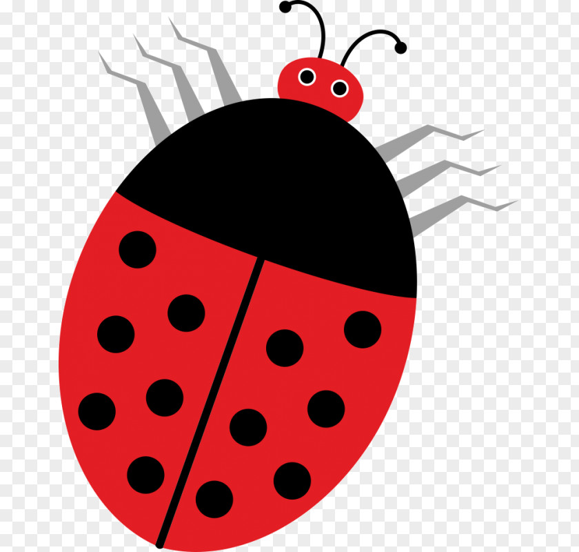 Beetle Ladybird Red Windows Metafile Clip Art PNG