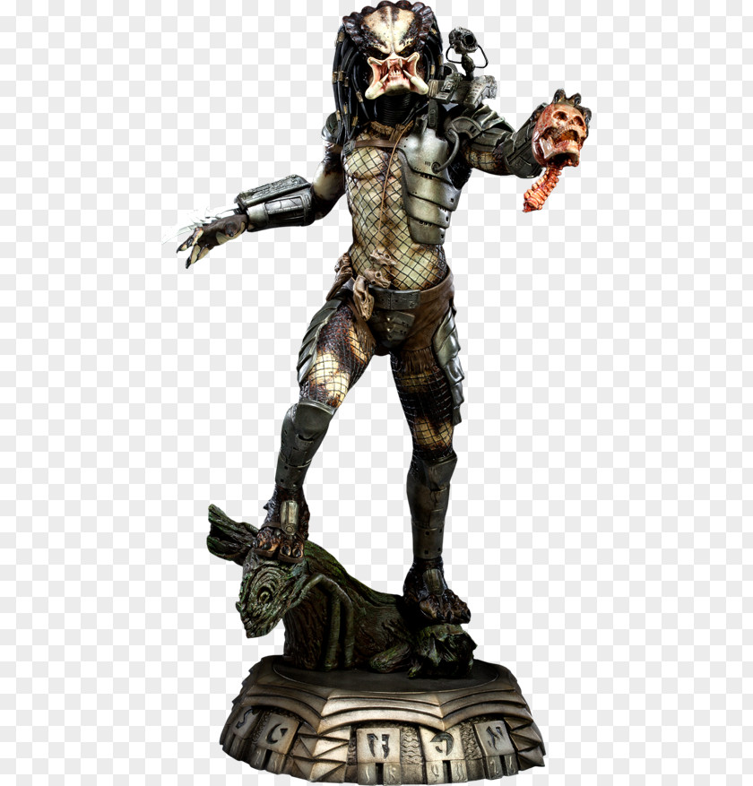 Classic Predator Statue Dutch Alien PNG