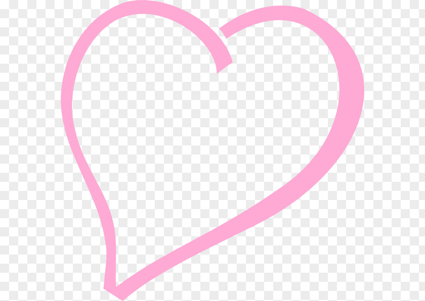 Pink Heart Silver Clip Art PNG