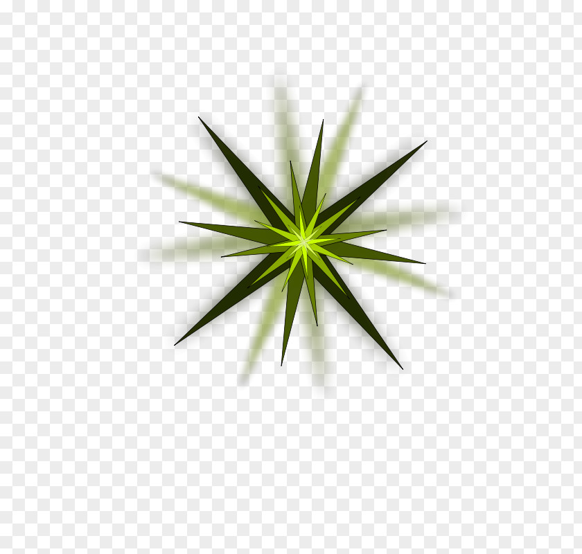 Starby Green Star Clip Art PNG