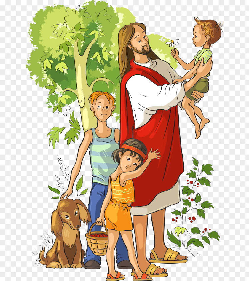 Vector Boy Holding Jesus They Met Jesus: A Childs Life Of Christ Child Illustration PNG