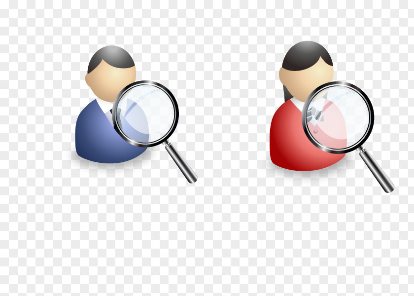 Vector Business Search Euclidean Magnifying Glass Icon PNG