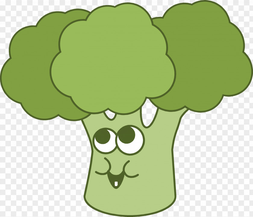 Broccoli Romanesco Cartoon Vegetable Clip Art PNG