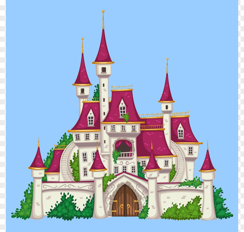 Castle Drawing Image Illustration Coloring Book PNG