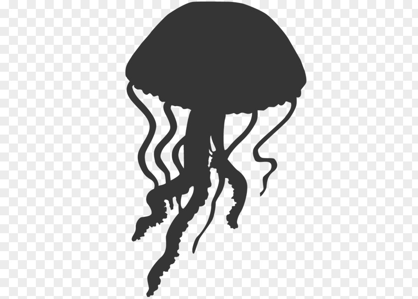 Jellyfish Silhouette Clip Art PNG