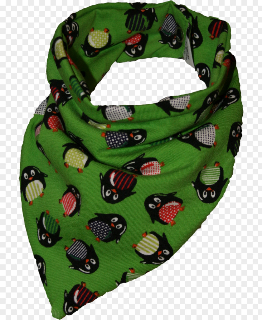 Pinguin Scarf Green Pattern PNG
