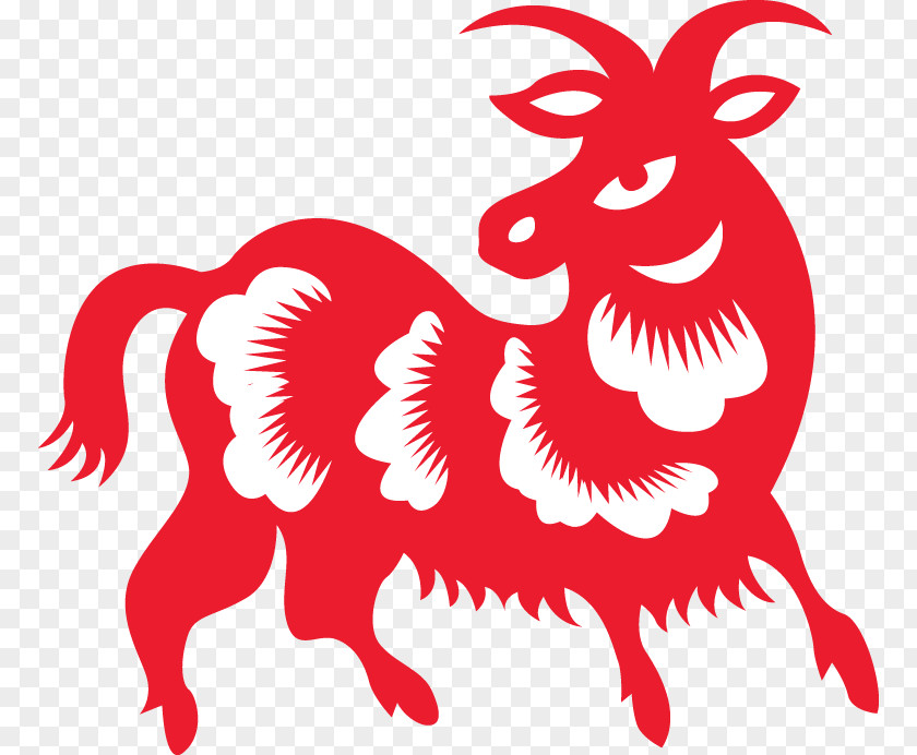 Tail Animal Figure Chinese New Year Red Background PNG