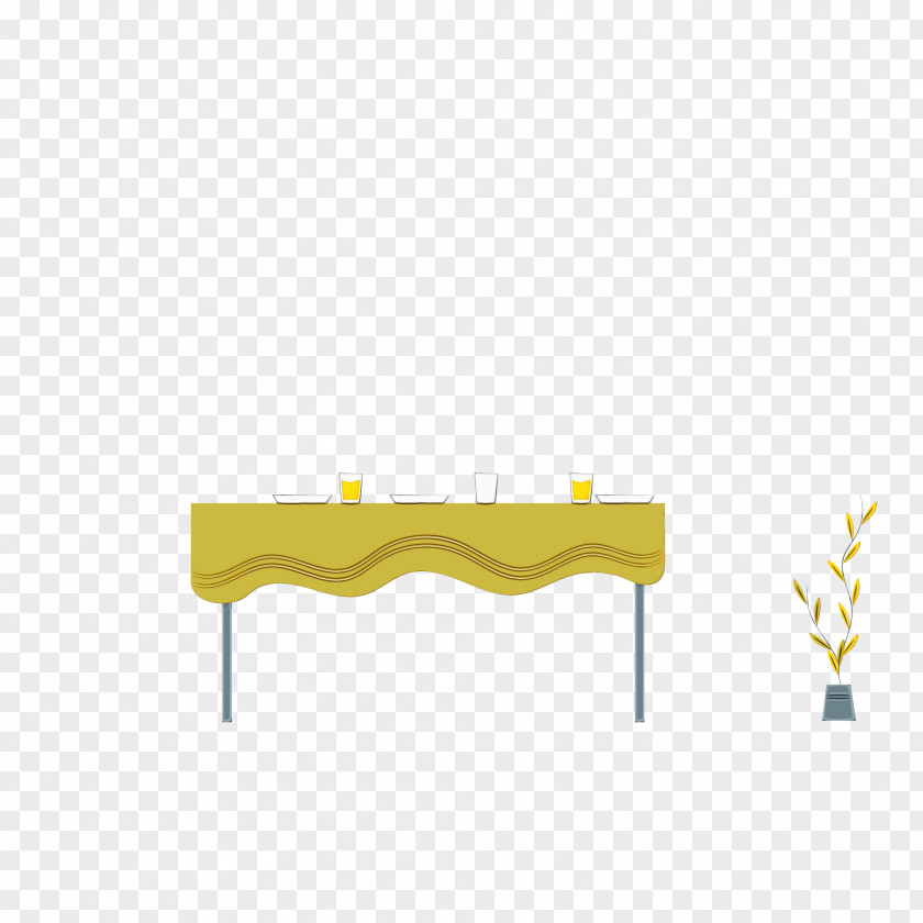Yellow Line Meter Furniture Font PNG