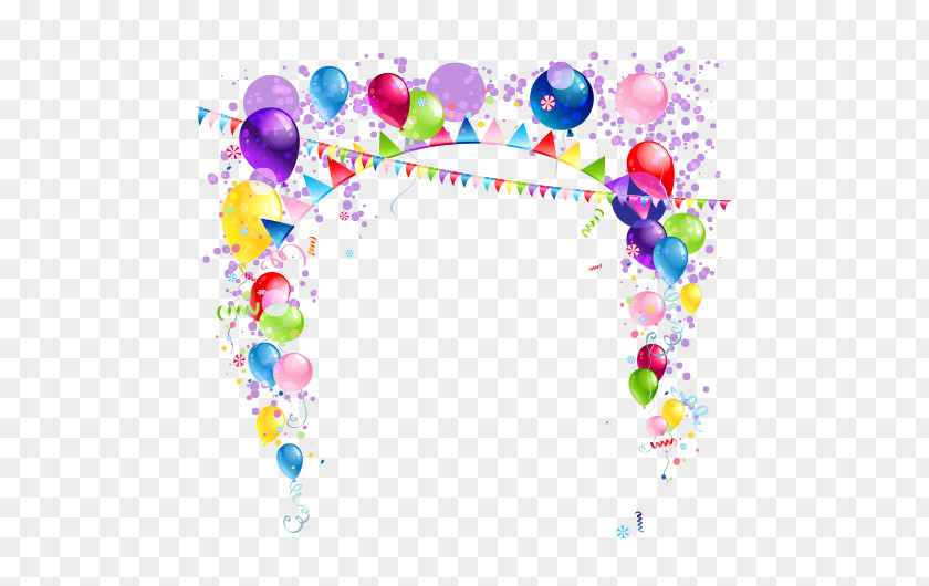 Balloon Ribbon Birthday PNG