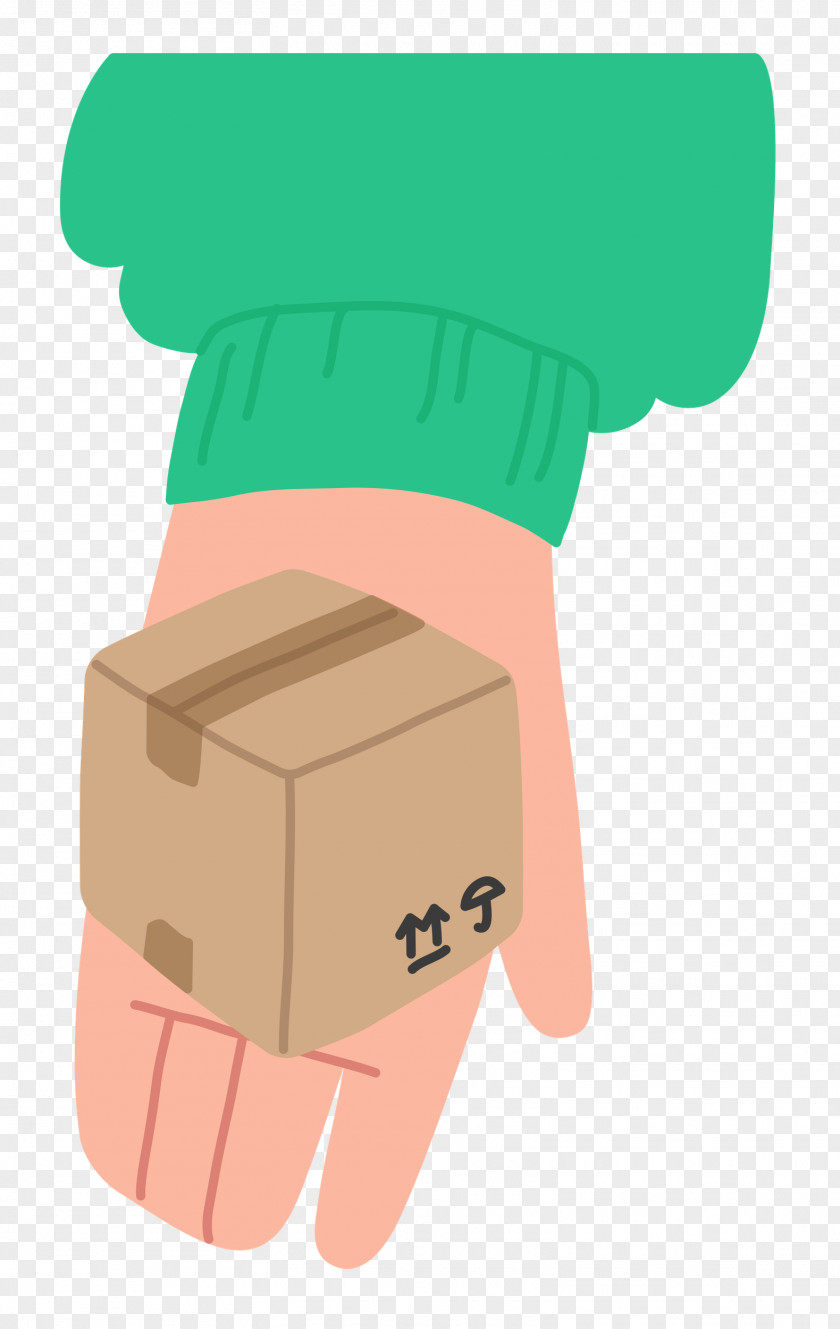 Hand Giving Box PNG
