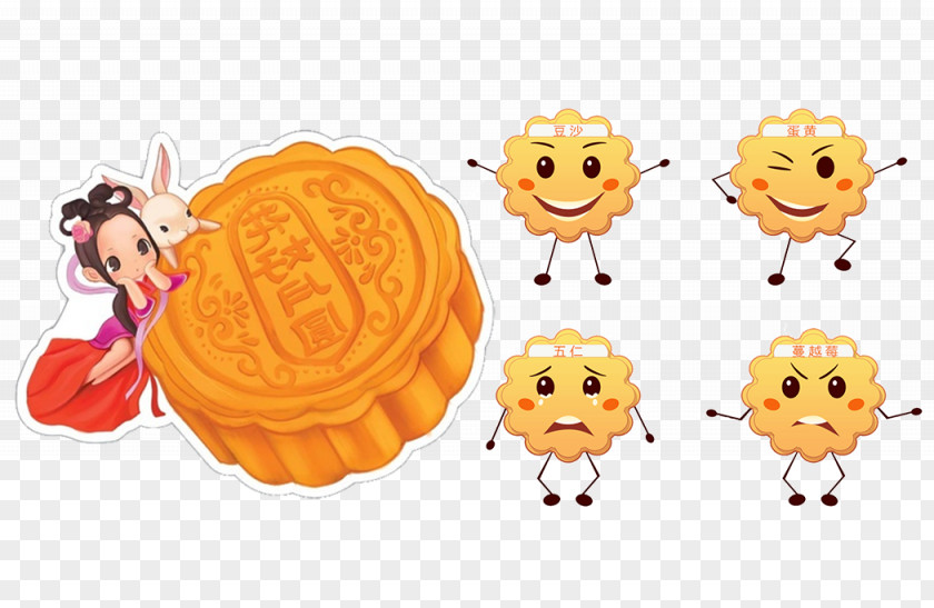 Anthropomile Cakes Mooncake Animation Food PNG