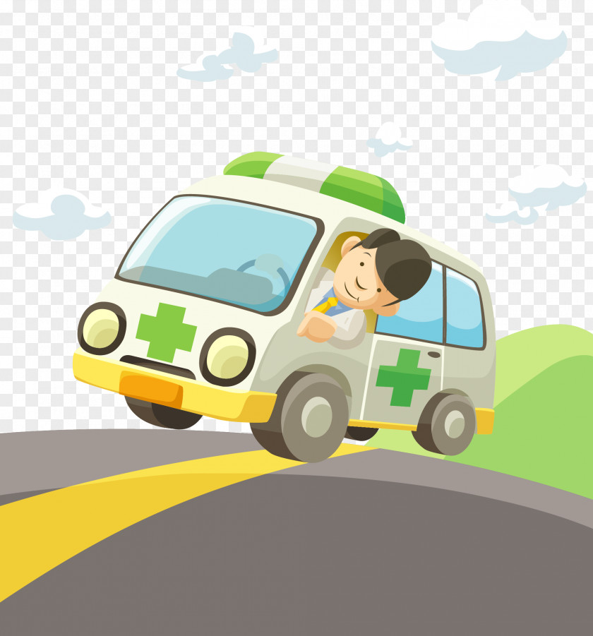 Cartoon Ambulance PNG