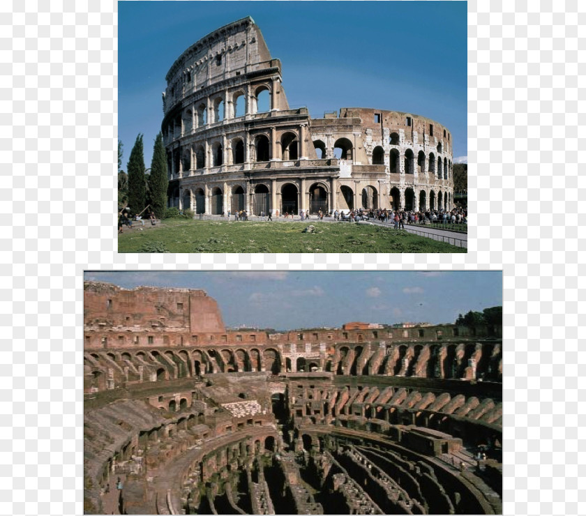 Colosseum Pantheon Flavian Amphitheater Ancient Rome Architecture PNG