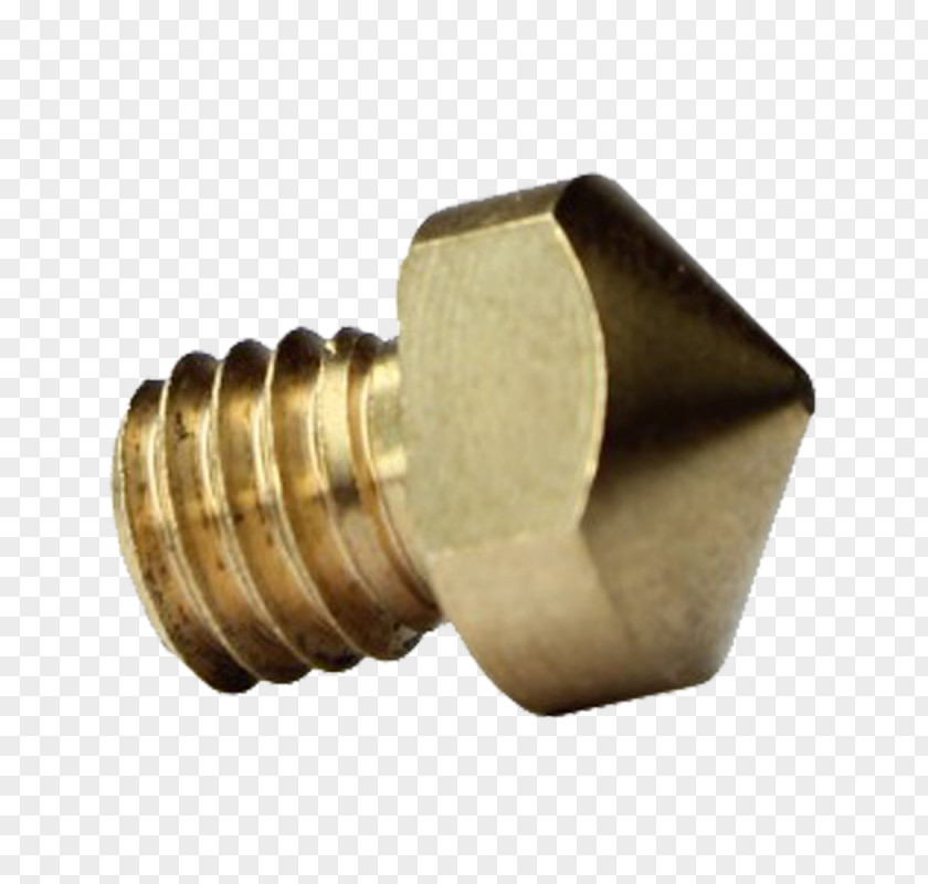 Brass 3D Printing Extrusion Nozzle RepRap Project PNG
