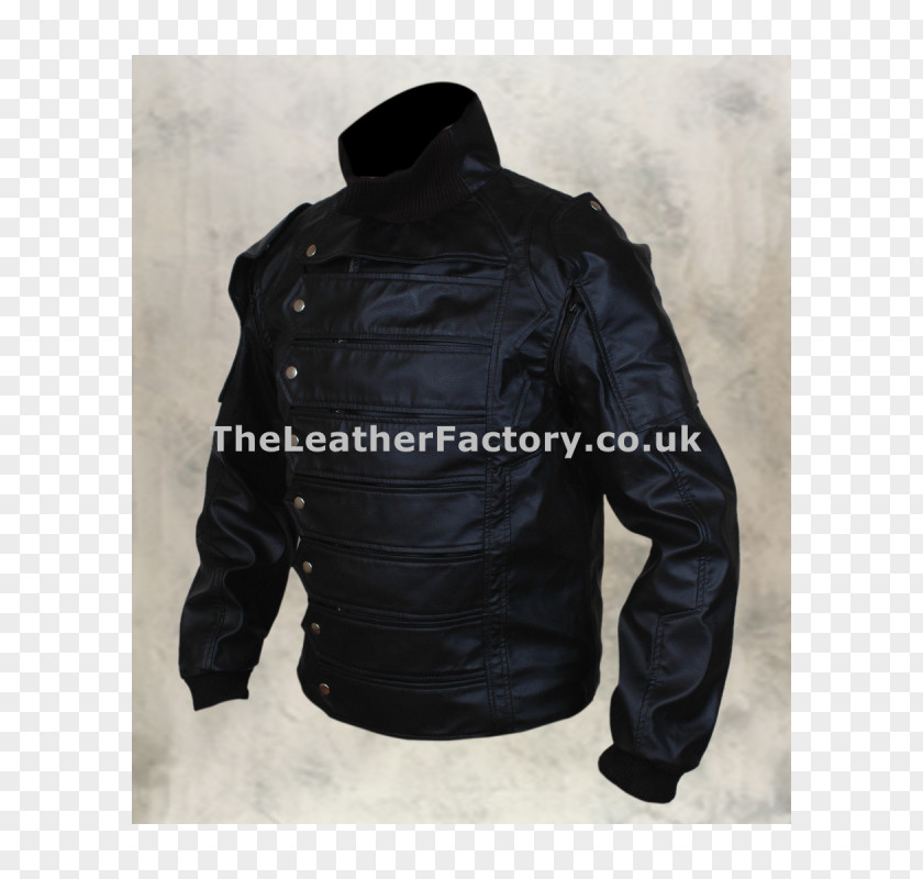 Bucky Barnes Leather Jacket PNG