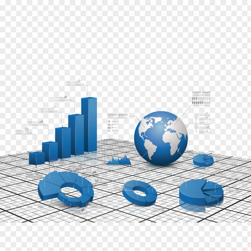 Earth And Grid Data Graph PNG