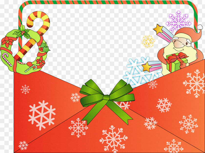 Santa Claus Christmas Card Greeting Letter PNG