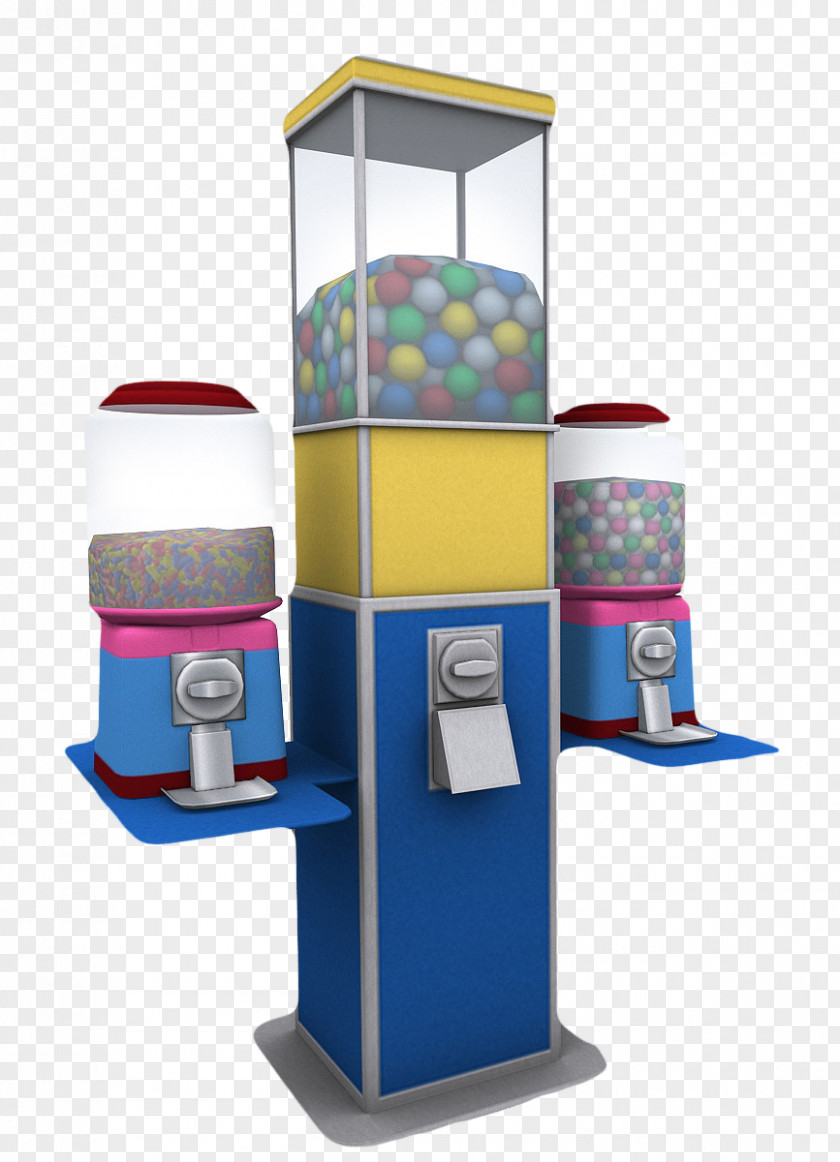 Three Sets Of Colorful Candy Vending Machines Machine Food 3D Computer Graphics PNG