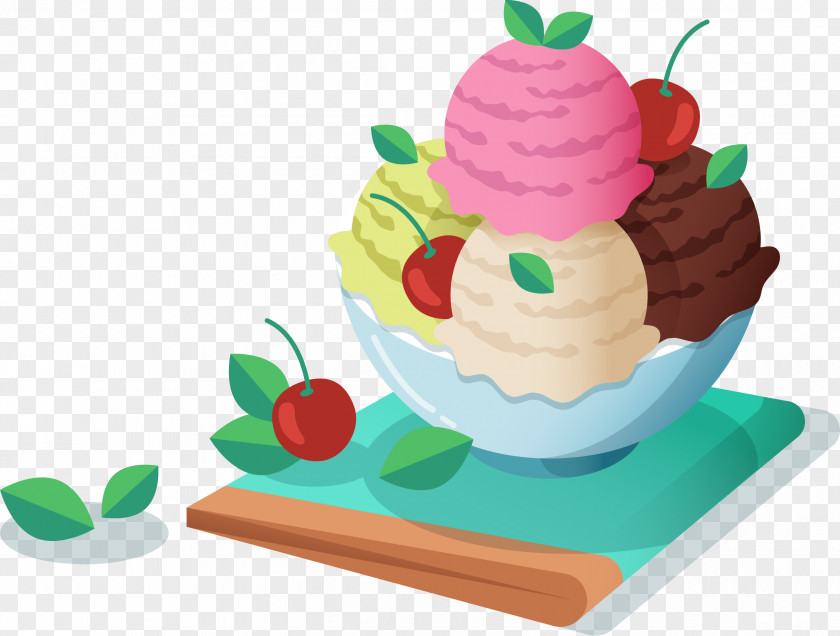 Bal Sundae Ice Cream Cones Frozen Yogurt Parlor PNG