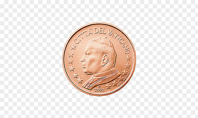 Coin 1 Cent Euro Vatican City Copper 2 PNG