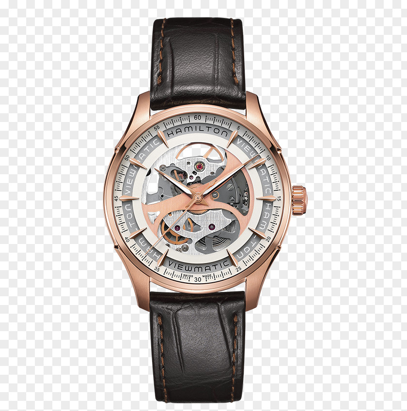 Watch Automatic Hamilton Company Skeleton Strap PNG