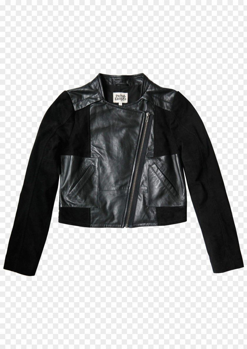 Black Jacket Leather Giubbotto Artificial PNG
