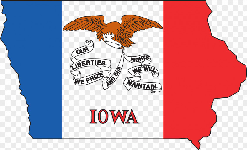 Flag Of Iowa U.S. State Kansas PNG