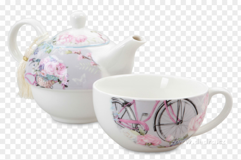 Kettle Coffee Cup Saucer Porcelain Mug PNG