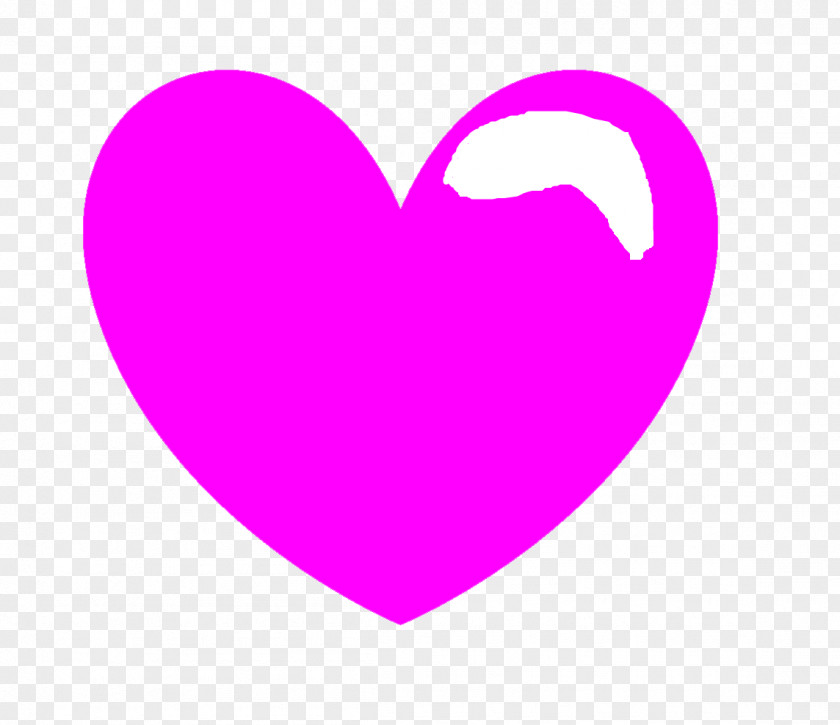Pink M Heart Font PNG