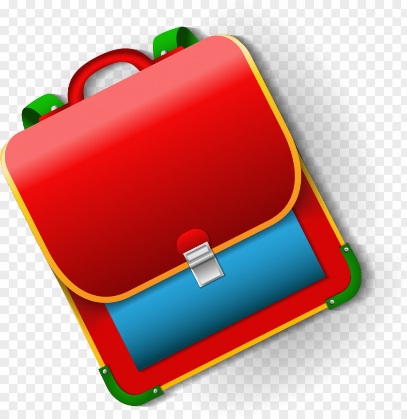 Cartoon Red Backpack Download PNG