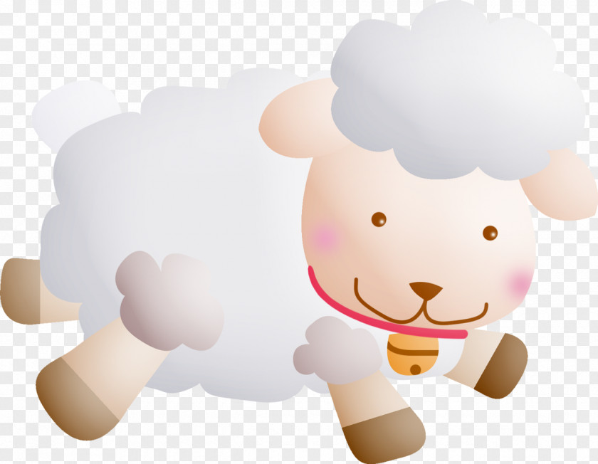 Cute Lamb Sheep Infant Cartoon Clip Art PNG
