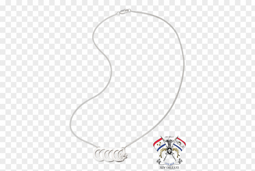 Jewellery Body Necklace Silver PNG