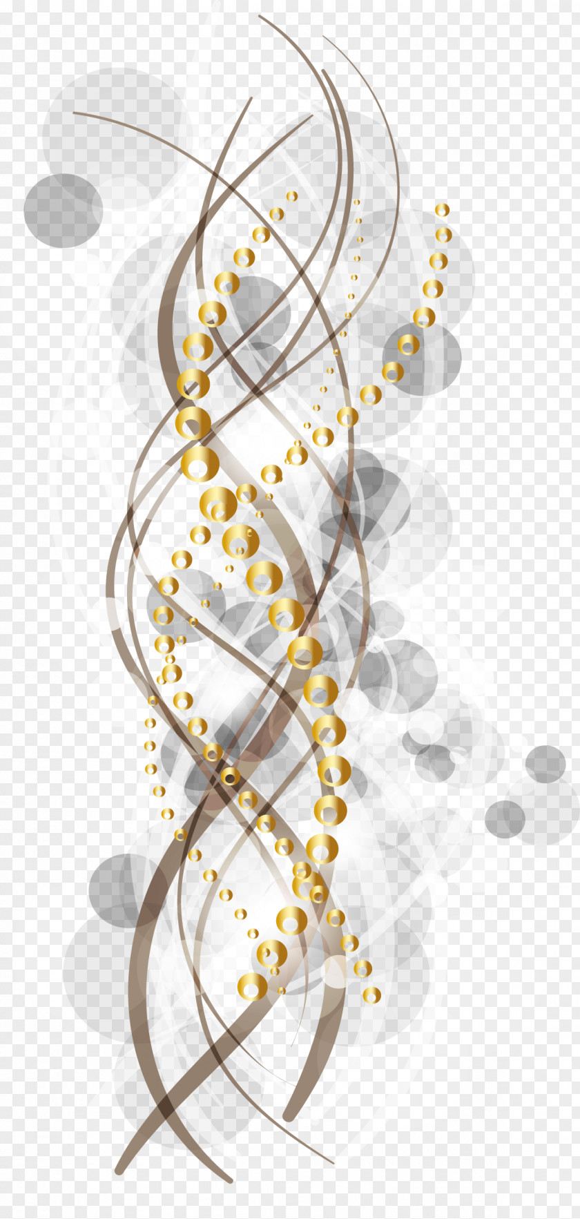 Surrounded By Golden Curly Lines PNG by golden curly lines clipart PNG