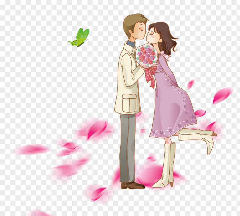 Sweet Lover Marriage Romance Wedding Couple PNG
