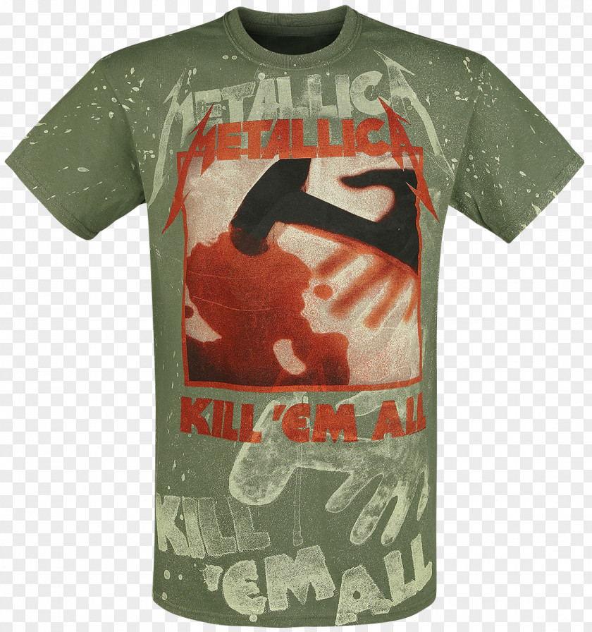 T-shirt Metallica Kill 'Em All Album Heavy Metal PNG