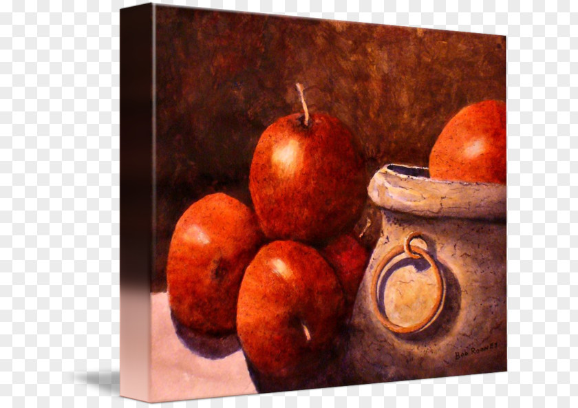 Watercolor Apple Still Life Photography PNG