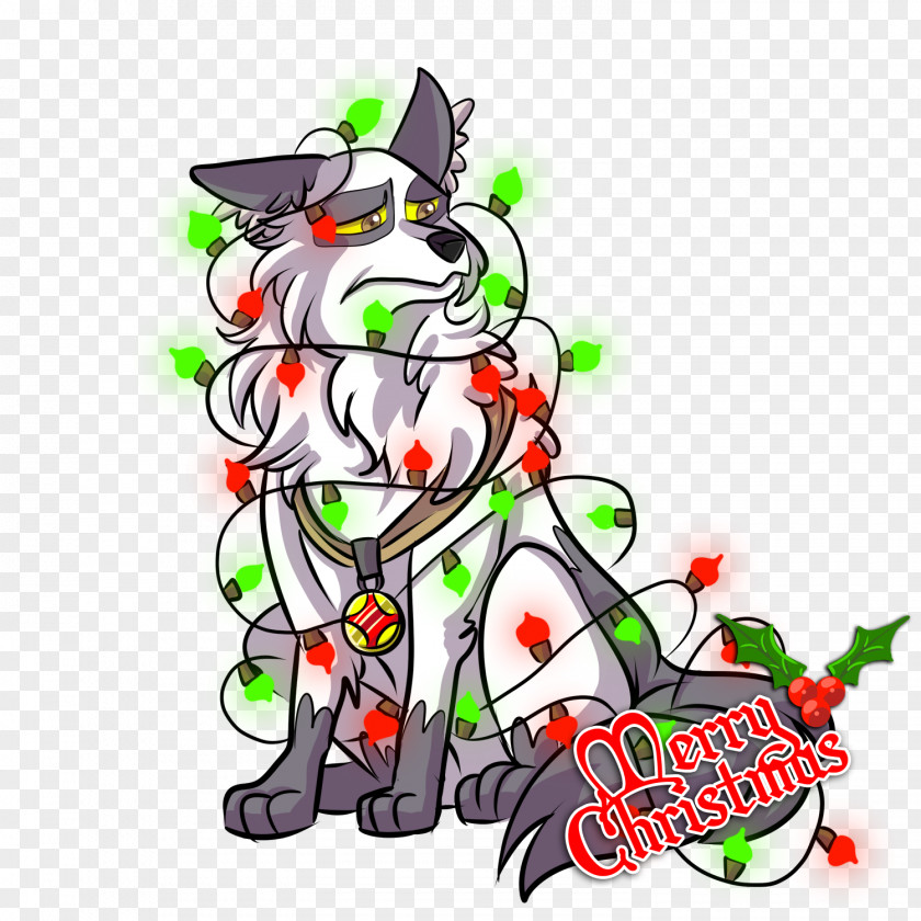 My Hero Christmas Tree Cat Dog Clip Art PNG
